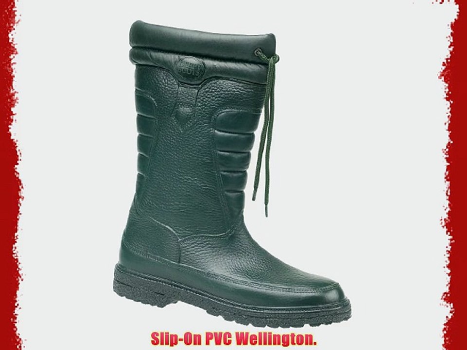 Derri Boots DR7019 New Guy Wellington / Mens Boots / Plain Rubber Wellingtons (8 UK) (Green)