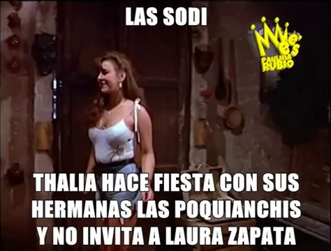 Thalia hace fiesta con sus hermanas Las Poquianchis y no invitan a Laura Zapata