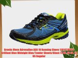 Brooks Mens Adrenaline ASR 10 Running Shoes 1101471D375 Brilliant Blue Midnight Blue/Tender