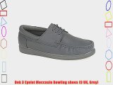 Dek 3 Eyelet Moccasin Bowling shoes (9 UK Grey)