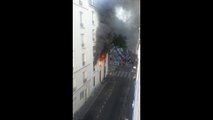 Incendie rue leroy à Clichy (92) - Jeudi 9 juillet 2015