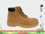G0269Hn Dek Mens Leather Suede Lace Up Worker Hiking Walking Boots Size Uk 9