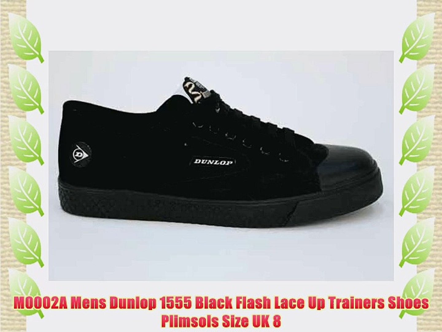 black dunlop trainers