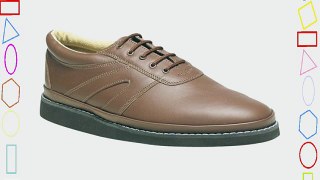 Dek Gents lace up Bowling shoes tan 8