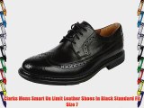 Clarks Mens Smart Un Limit Leather Shoes In Black Standard Fit Size 7