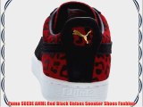 Puma SUEDE ANML Red Black Unisex Sneaker Shoes Fashion