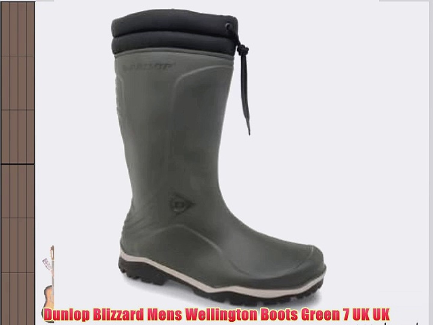 ⁣Dunlop Blizzard Mens Wellington Boots Green 7 UK UK