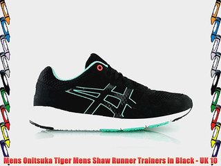 Mens Onitsuka Tiger Mens Shaw Runner Trainers in Black - UK 10