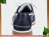 Clarks Mens Quay Port Lace-Ups Blue Blau (Navy Leather) Size: 11