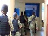 La presencia de oficiales de la Polica Federal Preventiva en el Aeropuerto Internacional de Cancn 