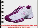 K-Swiss Bigshot Light Omni White/Magenta/Silver Sports Tennis and Racquet 83028-191-M 1.5 UK