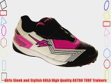 Girls GOLA Astro Turf Trainers Kids PINK Sports Velcro Fitness Shoes Football Boots Size 12