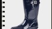 C14-Girls -Navy Shiny Wellingtons Water Proof Boots. 2 Child UK -Navy