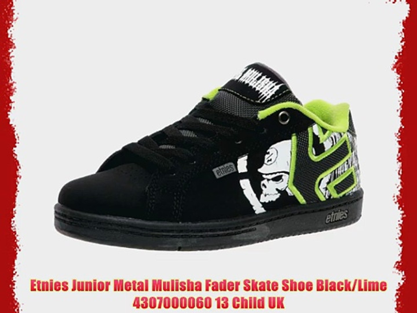 etnies metal mulisha fader skate shoe