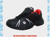 Wilson Unisex - Child J OPEN JUNIOR BKBKRD Tennis Shoes Black Black Size: 32 2/3