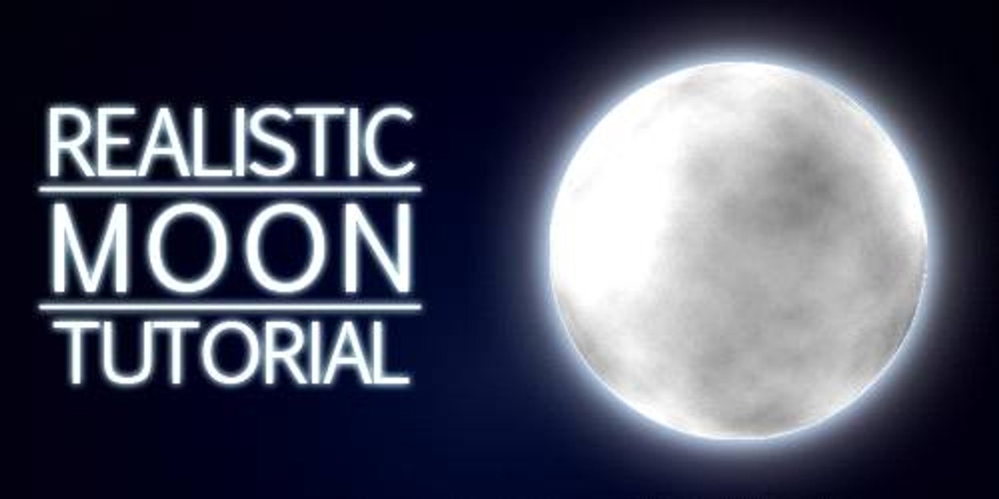 MOON + effects : Photoshop Tutorial