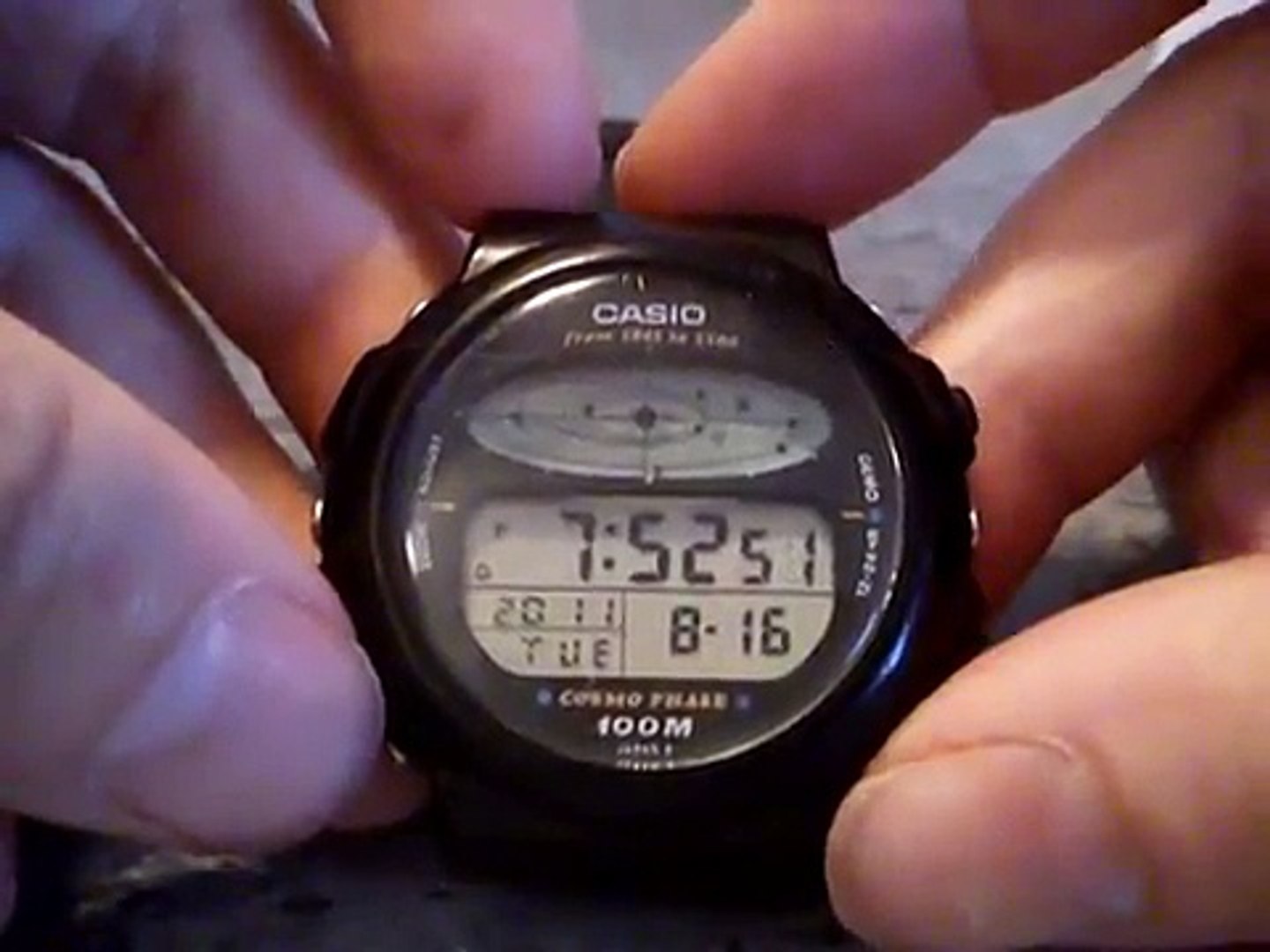 希少 CASIO CGQ-300 置時計 コスモフェイズ COSMO PHASE 【公式通販】