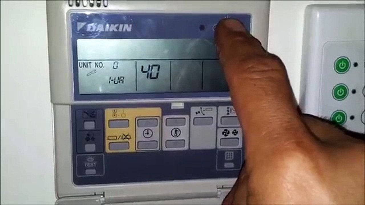 Daikin AC wall control reset, does not reset.