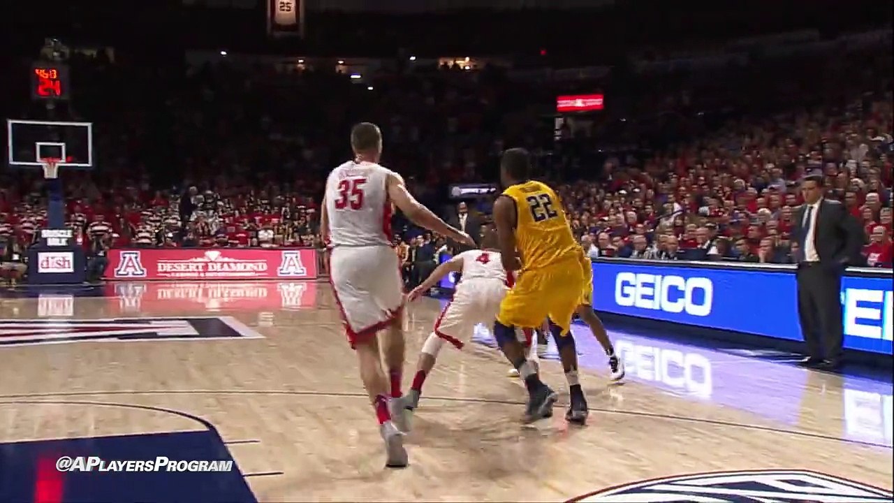 Arizona Basketball Play of the Game vs. Cal