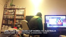 2015 아시안컵 호주전 재미교포 반응. Asian Cup Korea vs Australia reaction 011715