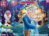 Disney Princess Elsa Kissing Jack Frost Gameplay-Fun Frozen Games-Kissing Games