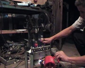 home made two cylinder stirling engine by rgb (hungary)
