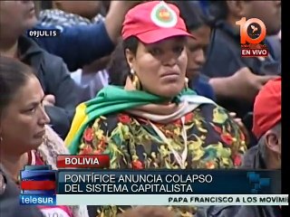 Intensa segunda jornada protagoniza Papa Francisco en Bolivia