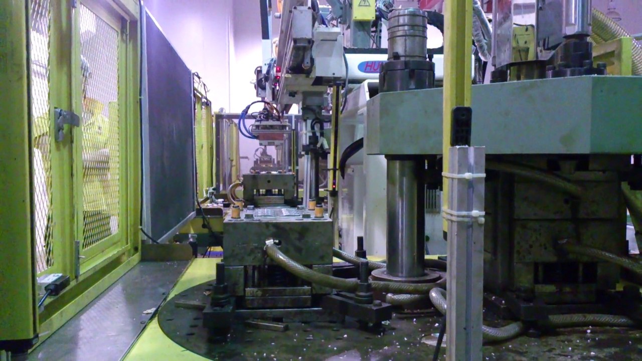 TWO COLOR / Multi Color / Multi-Material production connected by Automation System.