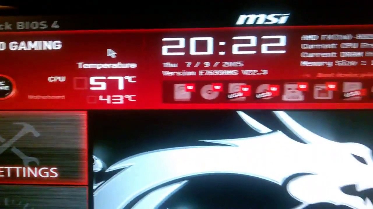 MSI 970 Gaming Motherboard Overclock Tutorial PT