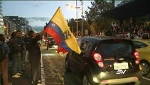 Concentración en contra del Gobierno en #Quito un día después de visita del papa Francisco