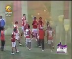 رقصة كوميدية من سعد سمير مع لاعبى الأهلى