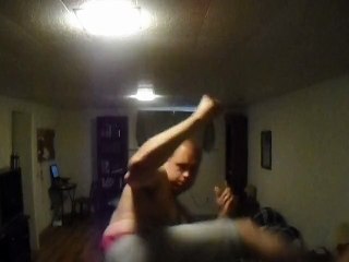 Jab, Cross, High Roundhouse Kick for Drunken Street Fight Training.