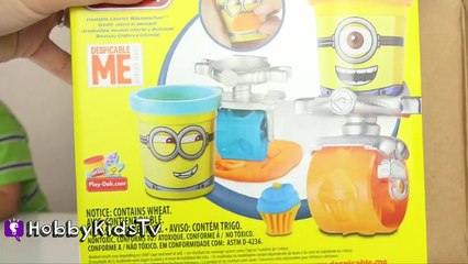 Minion Play-Doh Cans! Karate Chop by HobbyPig HobbyKidsTV