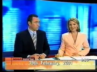 Seven News Sunrise (Montage) February 2001