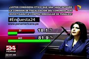 Encuesta 24: 81.9% en desacuerdo con que Ana Jara integre Comisión de Fiscalización