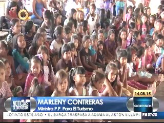 Ministerio de Turismo entregó 800 obsequios a niños pemones