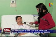 Se recupera joven que fue baleada en la cabeza durante asalto a pizzería