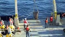 Dredging up Ocean Bottom Seismometer