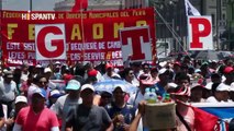 Jóvenes peruanos marchan contra ley laboral juvenil