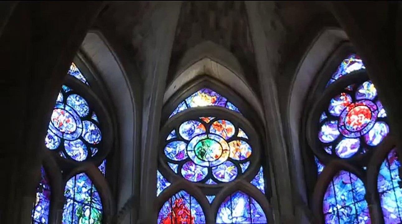 Inauguration of the stained-glass windows of Reims Cathedral