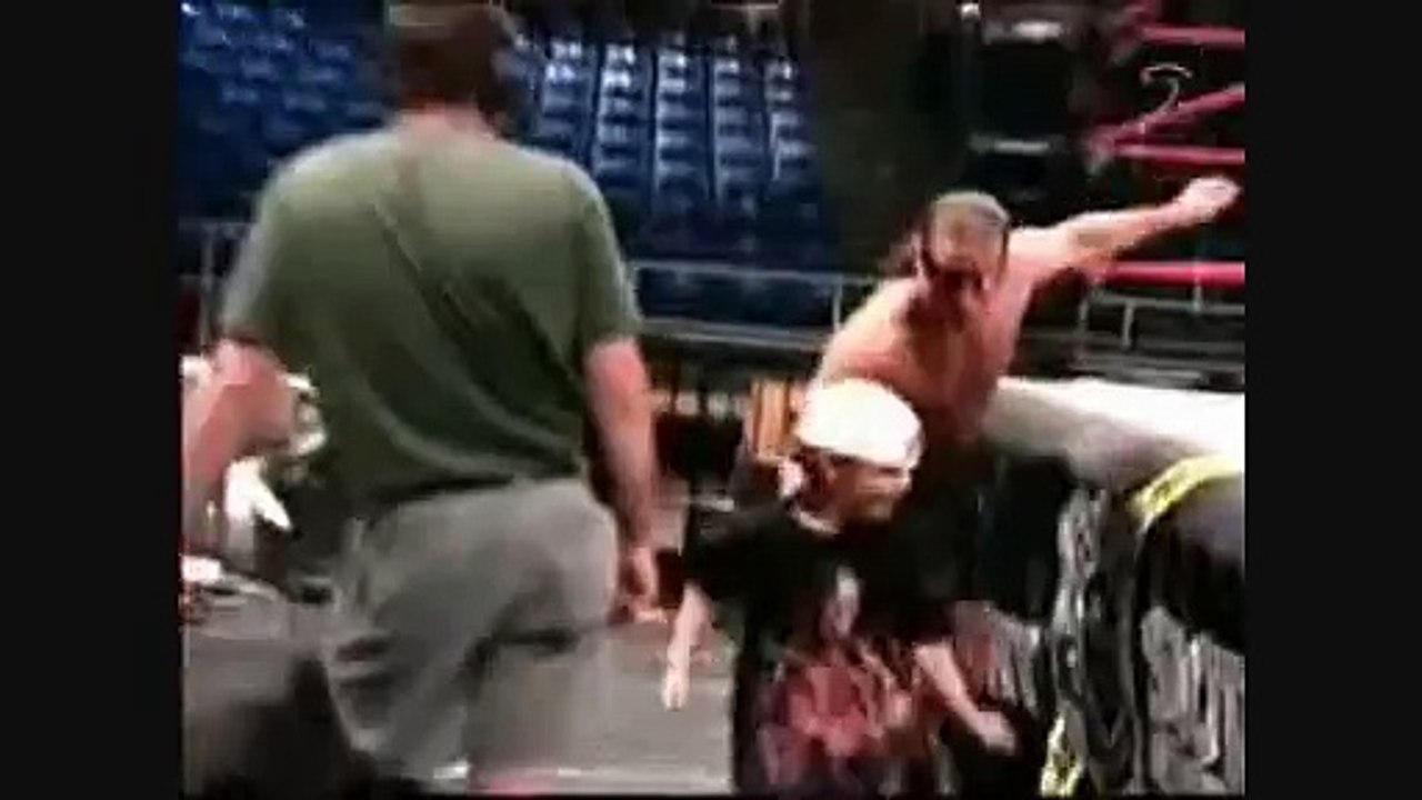 Shawn Michaels and Sunny play with Bret Hart's son Blade Hart