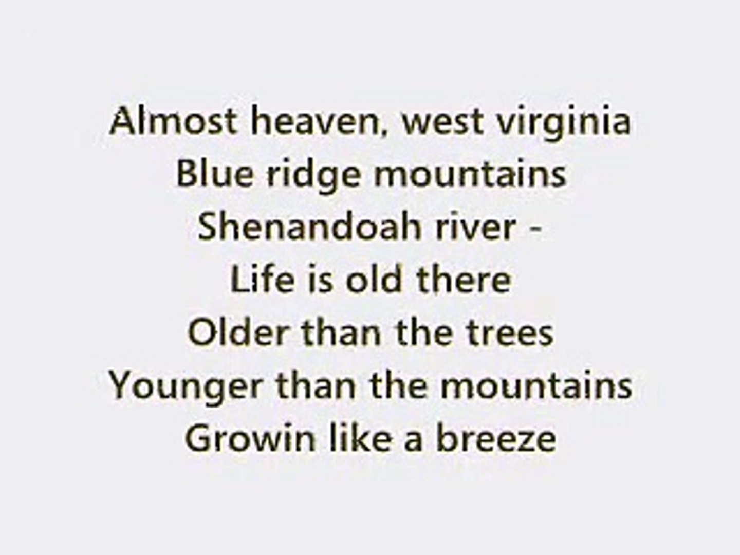 ⁣John Denver - Take me home, Country Roads + Text