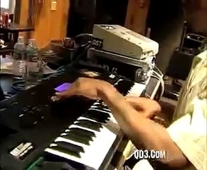 Kanye West making a beat on the mpc @SyckBeatz