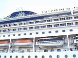 Cruise Ship MSC Opera Honking and leaving