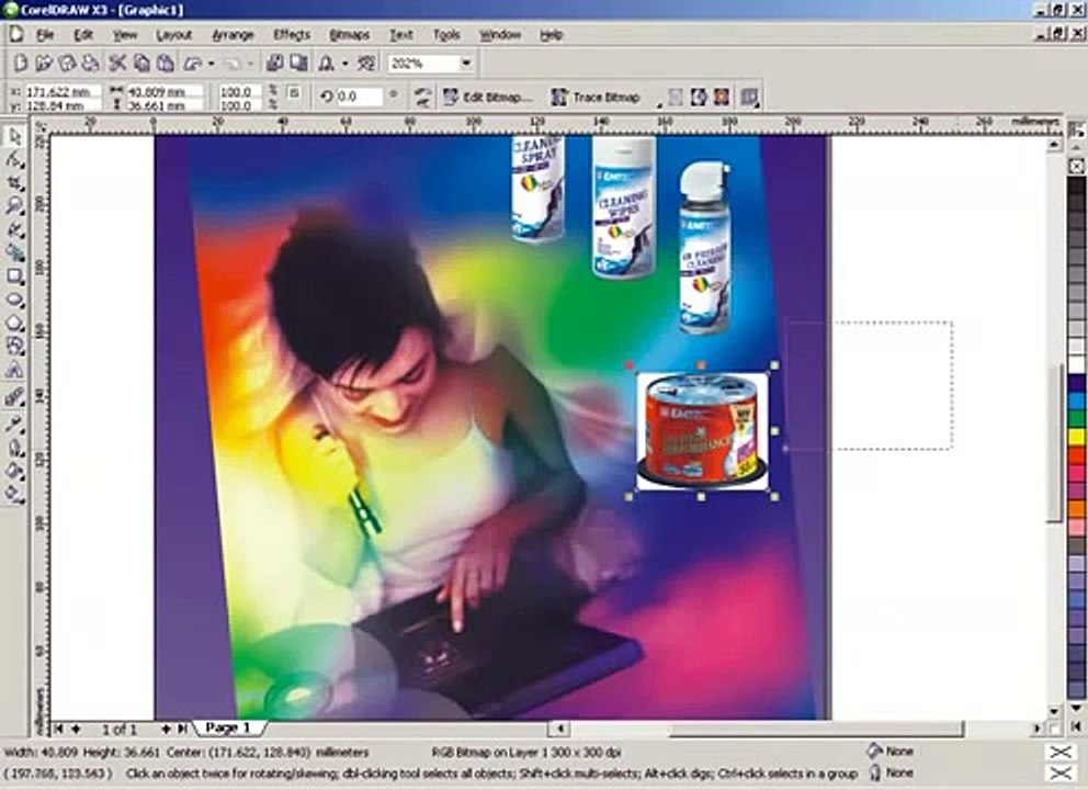Corel Draw Thiết kế tờ rơi .avi Low)