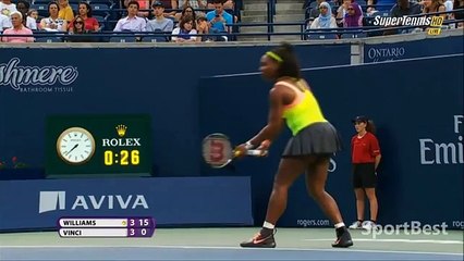Serena Williams 2-0 Roberta Vinci
