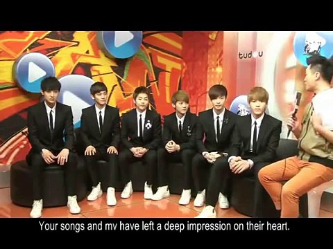 [Baidu Wufan(Kris) Bar] EXO-M Tudou Interview With EN subtitle Part 1