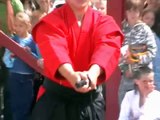 Paraugdemonstrējumi karate Kyokushinkai Tukuma pilsētas svētkos