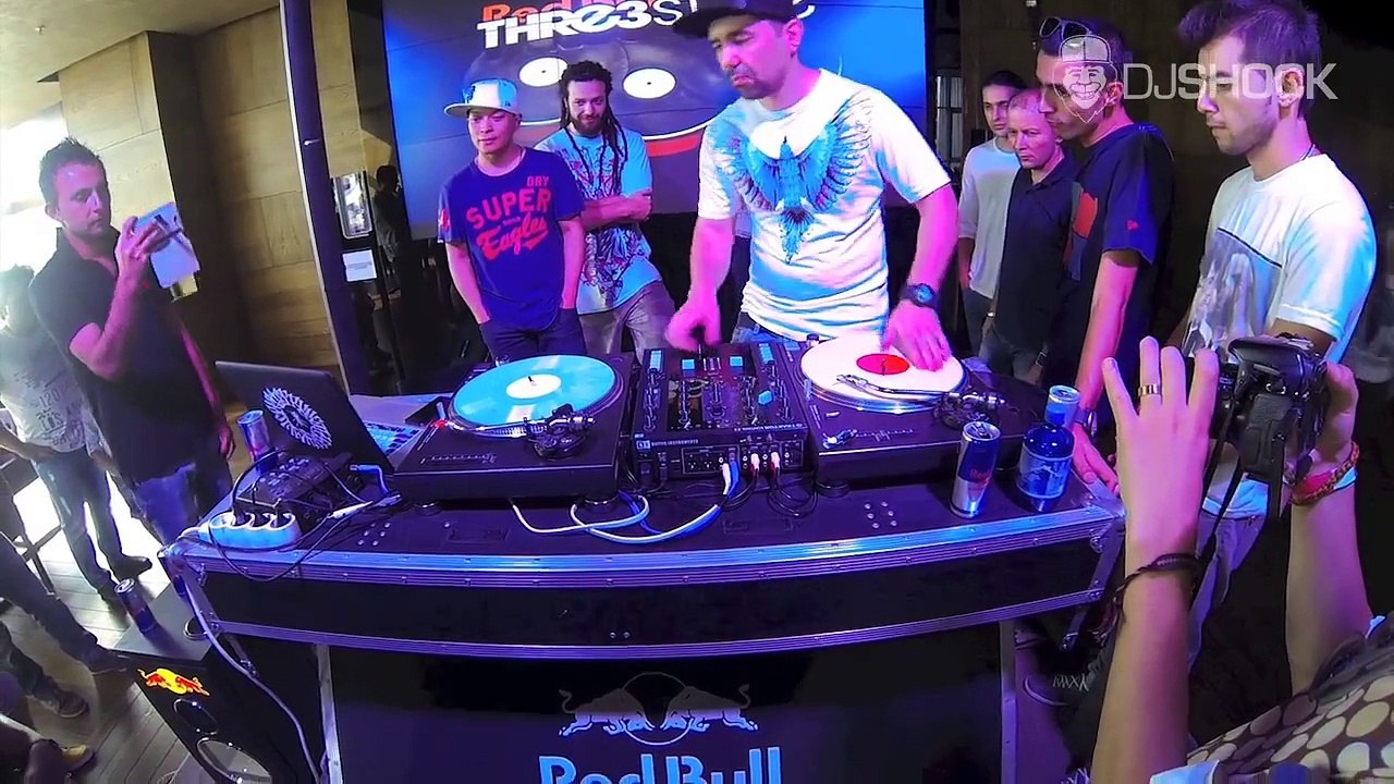 Dj Qbert, Dj Shock, Dj L Brus & Dj Twist Scraching @ Redbull Thre3tyle workshop