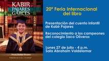 Saco Oliveros en la 20 Feria Internacional del Libro de Lima
